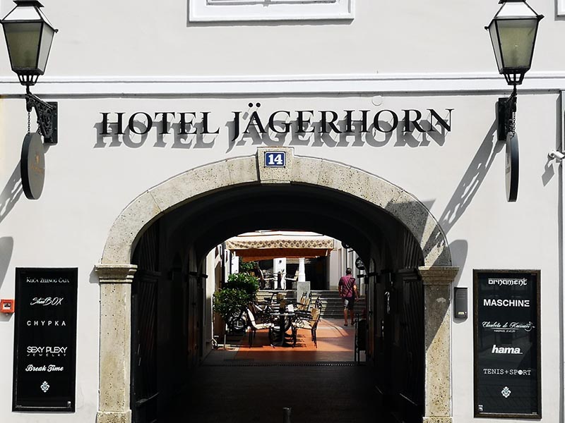 ulaz u hotel jagerhorn