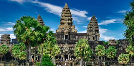 Pogled na hram u gradu Angkor