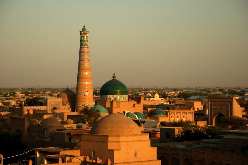 Pogled na grad Khiva u Uzbekistanu