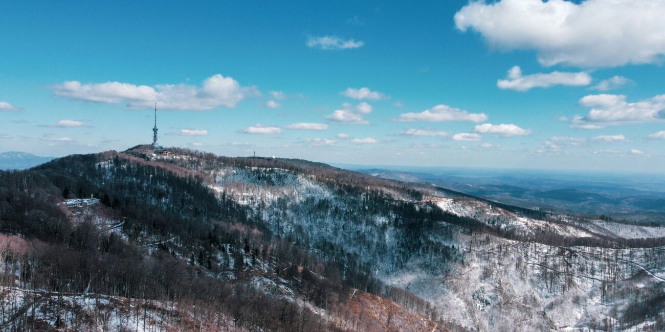 Sljeme prekriveno snijegom