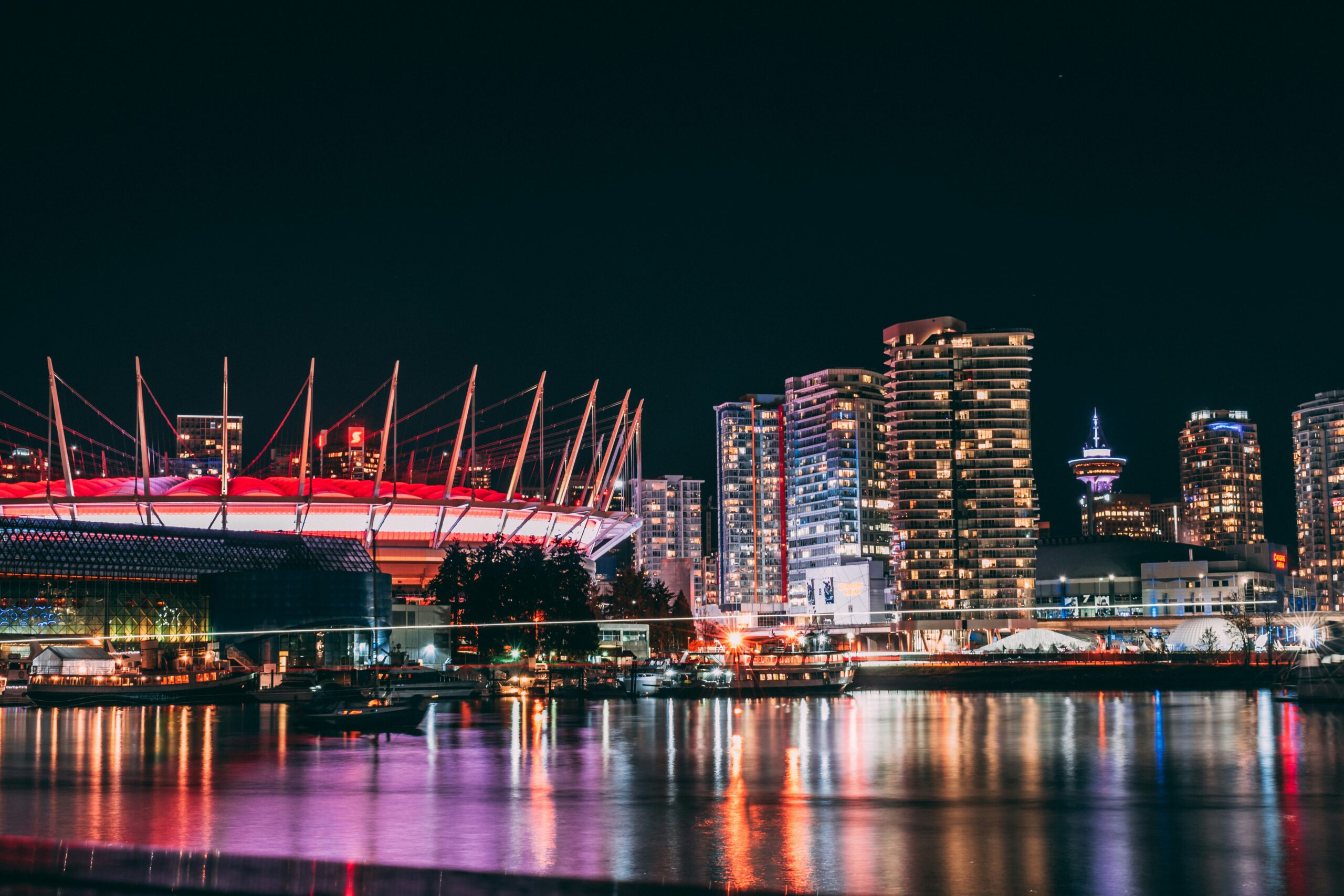 BC Place stadio uz noćna svjetla