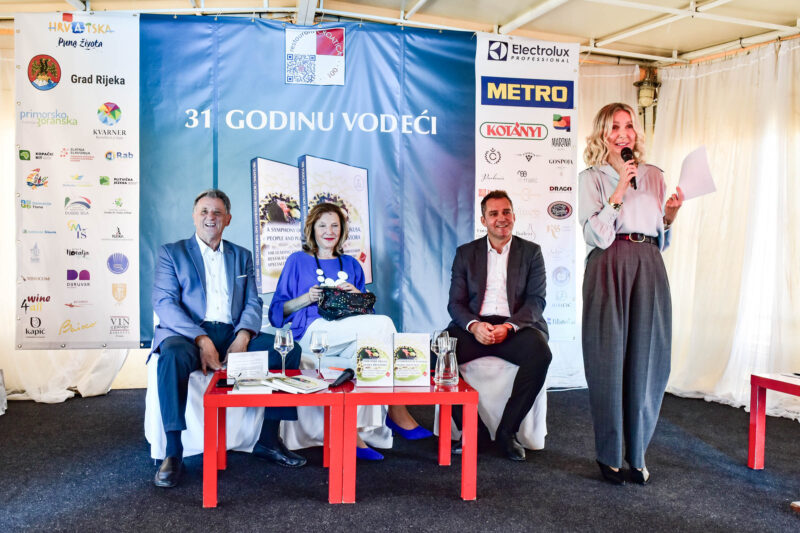 Nikola Karamarko, Karin Mimica i Igor Radić at the 31st Restaurant Croatica Awards ceremony